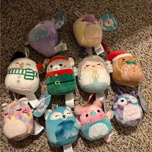 Squishmallow plush ornaments